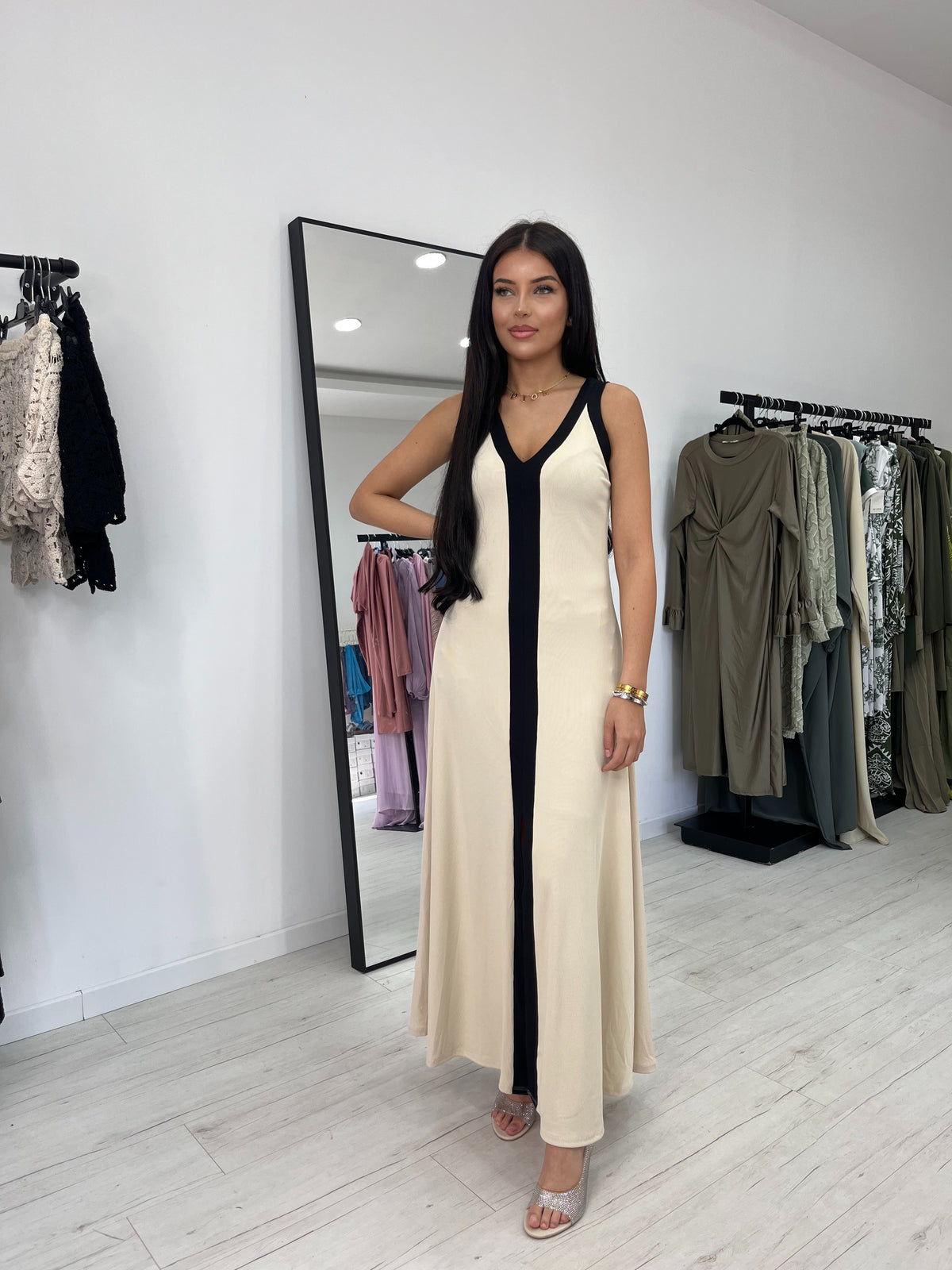 Robe saraï beige