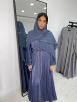 Abaya bleu marine